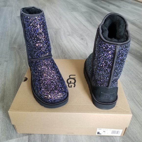 Ugg Classic Short Cosmos Glitter Boot 